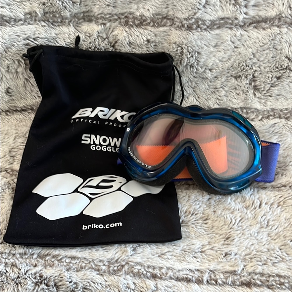 Blue Snow Goggles